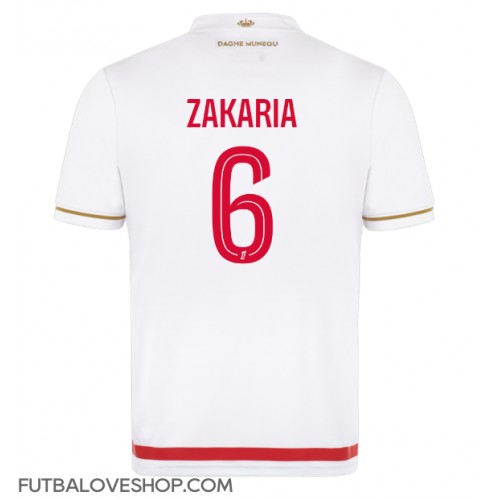 Dres AS Monaco Denis Zakaria #6 Domáci 2025-26 Krátky Rukáv